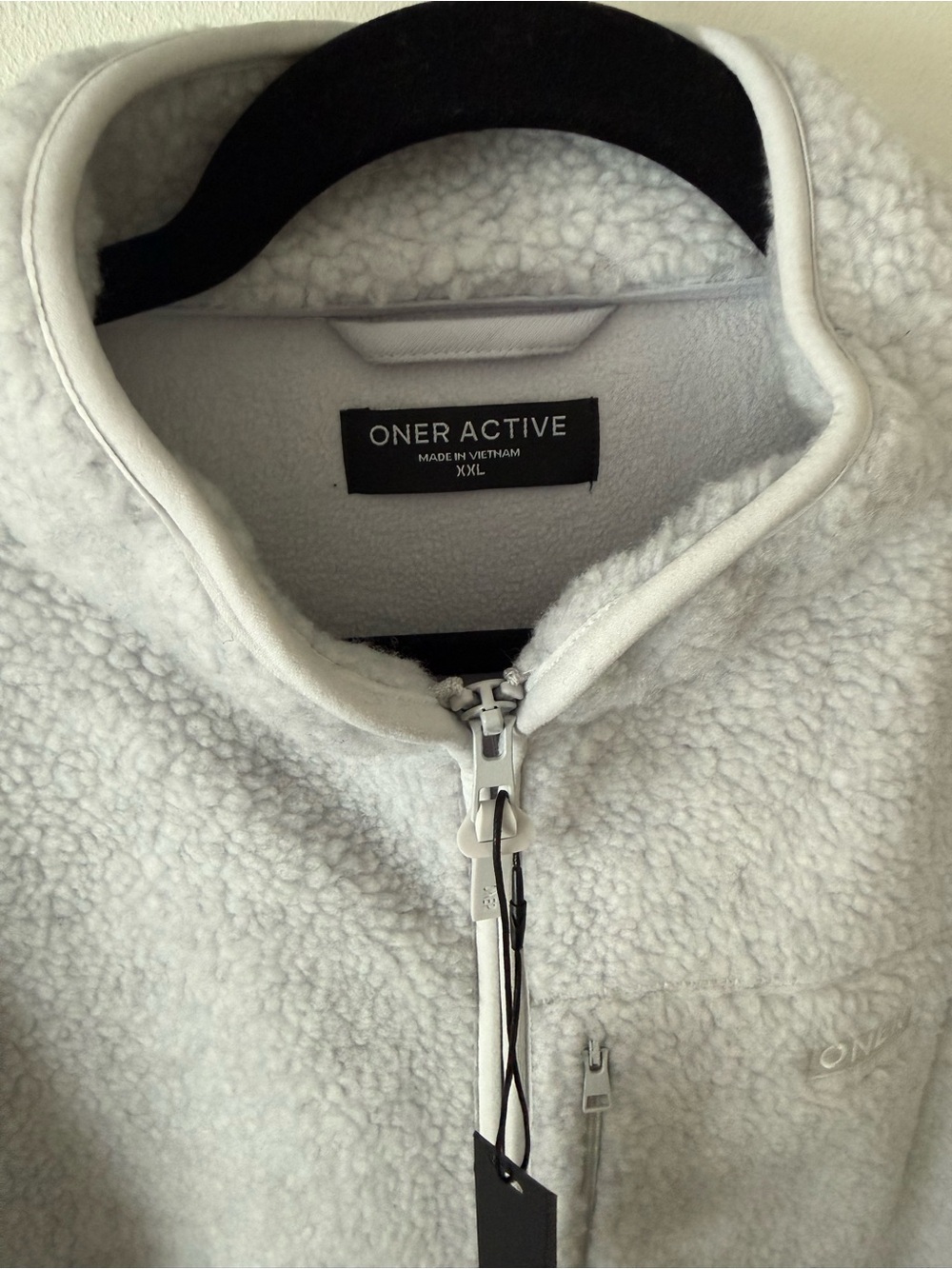 Oner active heather grey  Sherpa Zip-Up Jacket XXL
